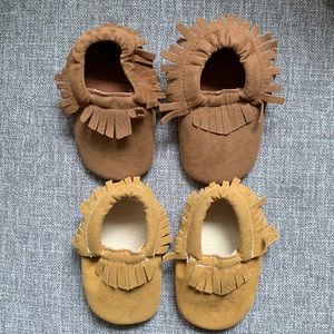 Baby Moccasin Bundle (2 pairs) - vegan suede